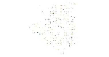 Soyut üretken sürü Cezayir ülke haritasını oluşturuyor