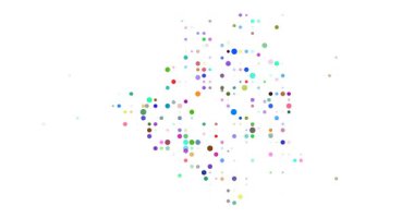 Hareketli noktalarla soyut üretken Cezayir ana hatları