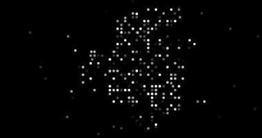 Soyut üretken sürü Cezayir ülke haritasını oluşturuyor