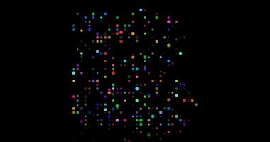 Mısır haritası akıcı dijital parçacıklardan oluşur