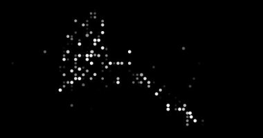 Yüzen parçacıklardan Eritre haritası silueti