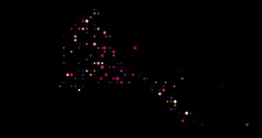 Eritre ülke haritasını oluşturan soyut üretken sürü