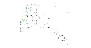 Akan dijital parçacıklardan oluşan Eritre haritası