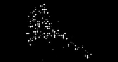 Parçacıklar Eritre ülke siluetini oluşturuyorlar