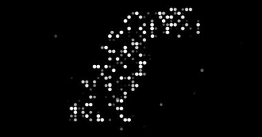 Etiyopya ülke şekli yaratan soyut noktalar