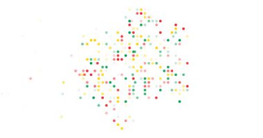 Gabon haritası oluşturan üretken noktalar