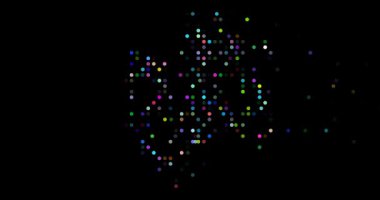 Dinamik parçacıklar Gabon haritası çizimleri akışı