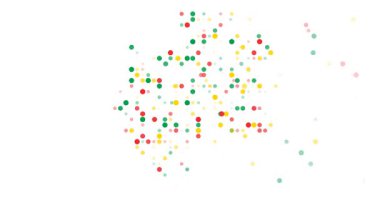 Parlayan noktaların akışı Gabon ana hatlarını oluşturuyor