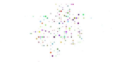 Gabon haritası siluetini oluşturan üretici parçacıklar