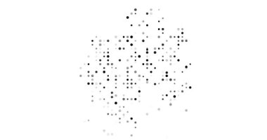 Gabon 'un parçacık sürüsünden yaptığı üretken soyut