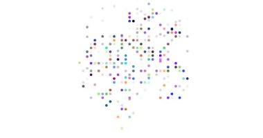 Akan daireler üretken Gabon haritası tasarımı