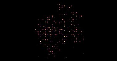 Gabon harita silueti yüzen parçacıklardan