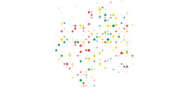 Hareket eden parçacıklardan üretken sanat Gabon haritası