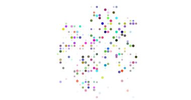 Hareket eden parçacıklardan üretken sanat Gabon haritası