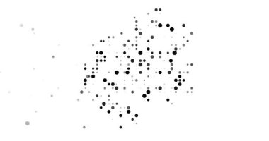 Parlayan noktaların akışı Gabon ana hatlarını oluşturuyor