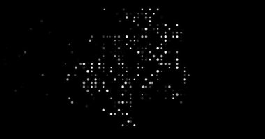 Dijital üretken noktalar Gabon şekli oluşturur