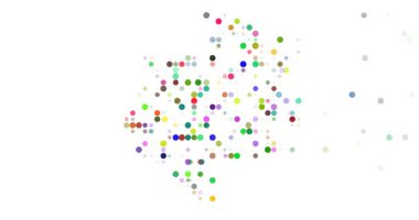 Dairesel hareket ile üretken sanat Gabon şekli