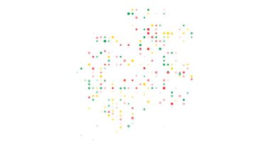 Parlayan noktaların akışı Gabon ana hatlarını oluşturuyor