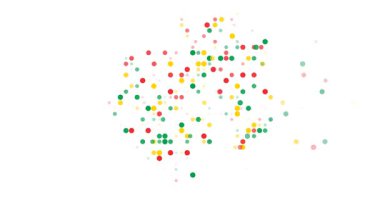 Dinamik parçacıklar Gabon haritası çizimleri akışı