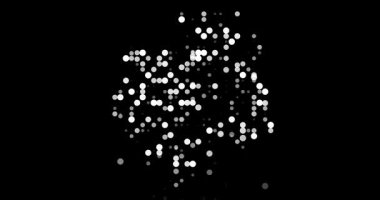 Gabon 'un parçacık sürüsünden yaptığı üretken soyut