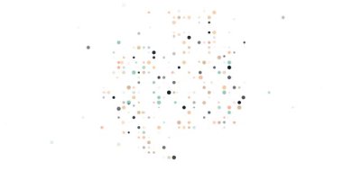 Soyut noktalar animasyon oluşturma Gabon ülke şekli