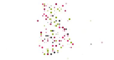 Soyut noktalar animasyon oluşturma Gabon ülke şekli