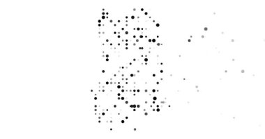 Hareket eden parçacıklardan üretken sanat Gabon haritası