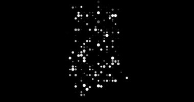 Dijital üretken noktalar Gabon şekli oluşturur