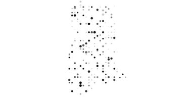 Akan dijital parçacıklardan oluşan Gabon haritası