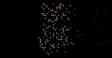 Soyut geometri noktaları akışı Gabon silueti