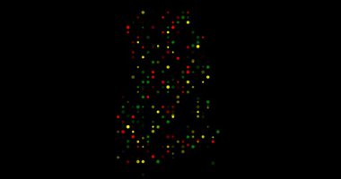 Gabon haritası oluşturan üretken noktalar