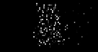 Soyut noktalar animasyon oluşturma Gabon ülke şekli