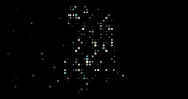 Gabon harita silueti yüzen parçacıklardan