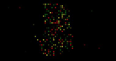 Gabon harita silueti yüzen parçacıklardan