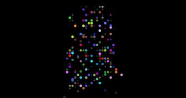 Gabon haritası siluetini oluşturan üretici parçacıklar