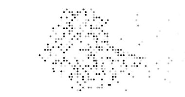 Hareket noktalarından Etiyopya 'nın üretken haritası