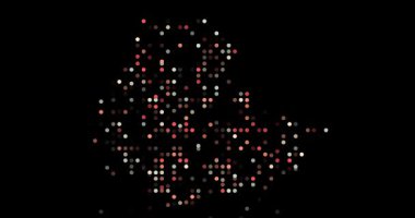 Hareket noktalarından Etiyopya 'nın üretken haritası