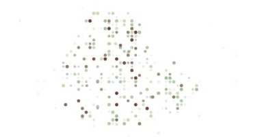 Hareket noktalarından Etiyopya 'nın üretken haritası