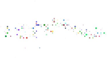 Hareket eden parçacıklardan üretici sanat Gambiya haritası