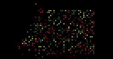 Yüzen parçacıklardan Ekvator Ginesi haritası silueti