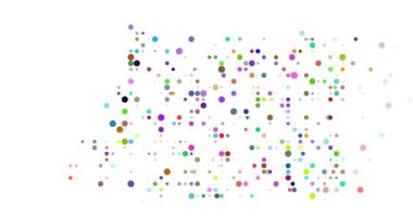 Hareketli noktalı soyut üretken Ekvator Ginesi taslağı