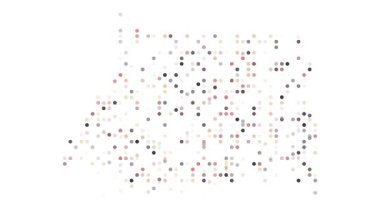 Soyut noktalar canlandırması Ekvator Ginesi şekli oluşturuyor