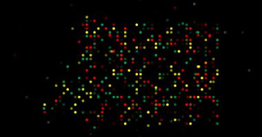 Parçacık sürüsünden oluşan soyut Ekvator Ginesi