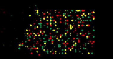 Soyut geometri noktaları Ekvator Ginesi silueti akışı