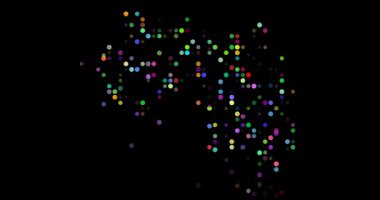 Parlayan noktaların akışı Gine ana hatları oluşturuyor