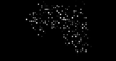 Akan dijital parçacıklardan oluşan Gine haritası