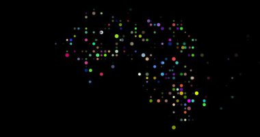 Akan daireler üretken Gine haritası tasarımı