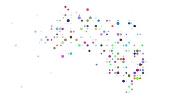 Dijital üretken noktalar Gine şeklini oluşturur