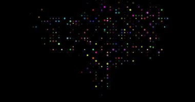 Hareket eden parçacıklardan üretilen sanat Gine Bissau haritası