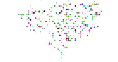 Gine Bissau 'nun haritasını oluşturan verimli noktalar